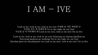 [Instrumental] I AM by IVE / Romanized lyric / 가사 / 엠알 / Karaoke