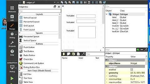 Contact Form created by Qt Creator part 1