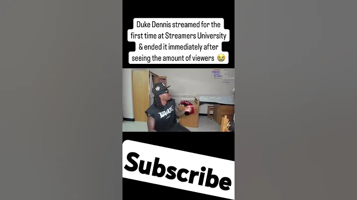 Duke Dennis streamed for the first time at Streamers University & ended it immediately