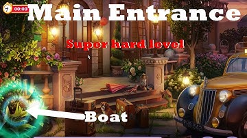 Manor Matters hidden objects #111 Main Entrance with pictures HD - Super Hard Level - failed in Boat