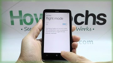 How to Turn On Flight Mode on HTC HD7