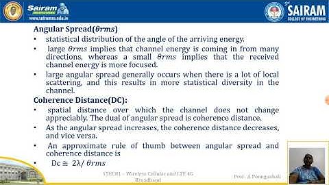 Lecture video_15EC81_Module1_Statistical channel models_A Poonguzhali