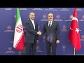 Turkish FM meets with Iranian counterpart in Ankara