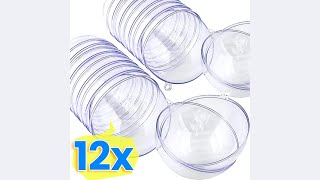 Review DIY Fillable Transparent Christmas Ornaments Balls 2024