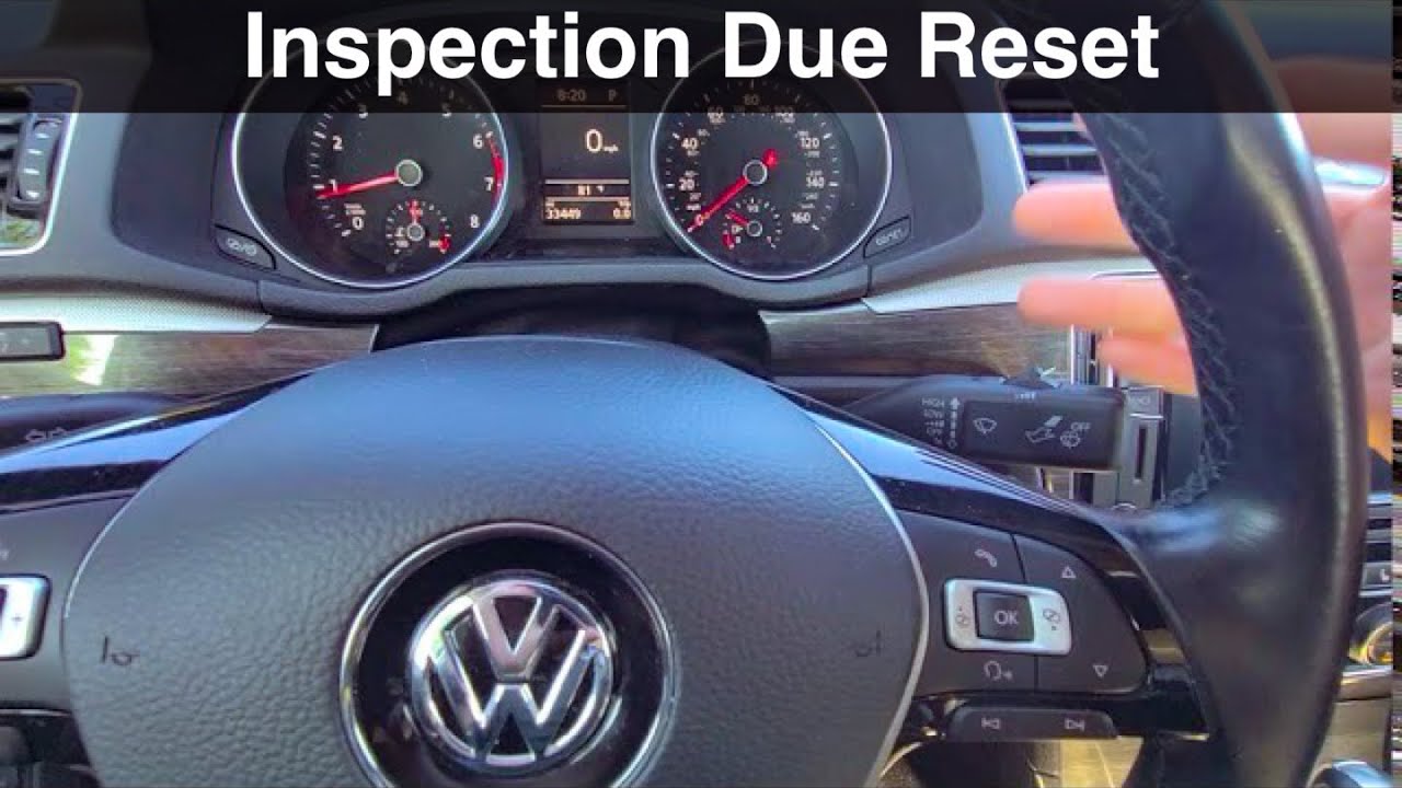 2017 VW Passat Inspection Now Reset / how to reset oil service