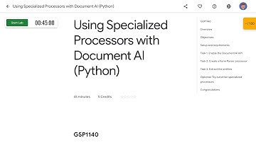 Using Specialized Processors with Document AI Python GSP1140
