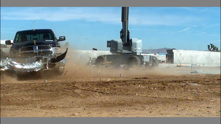 MFLEAT Test 3-31 Guardrail End Terminal Crash Test with Pickup
