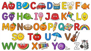 “Baby Draws 26 Fruits on Whiteboard | Fun 3D Cartoon Learning Video for Kids” screenshot 1