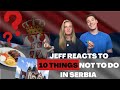 Jeff reacts to the Serbian culture - 10 Things NOT to Do in Serbia