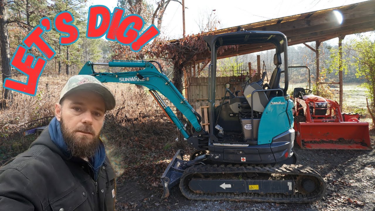Homestead Renovation | Digging out around the garage... - YouTube