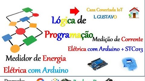 Esta é a lógica de programação para realizar a medição de corrente elétrica com STC 013 e Arduino