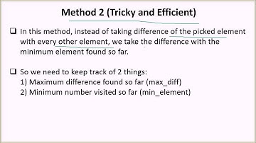 Maximum difference between two elements (larger element appears after smaller) | GeeksforGeeks