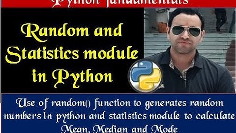 random and statistics module in python| Generate random numbers in python| Mean, Median and Mode