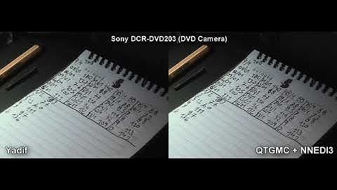 Yadif vs. QTGMC - Video Comparison