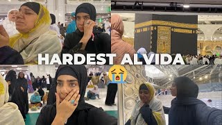 THE HARDEST GOODBYE 😭😭 | Alvidai Tawaf | Last day at haram 💔 | Ami was so EMOTIONAL | Yusravlogs