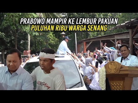 PRABOWO MAMPIR KE LEMBUR PAKUAN | PULUHAN RIBU WARGA SUBANG DAN SUMEDANG SENANG