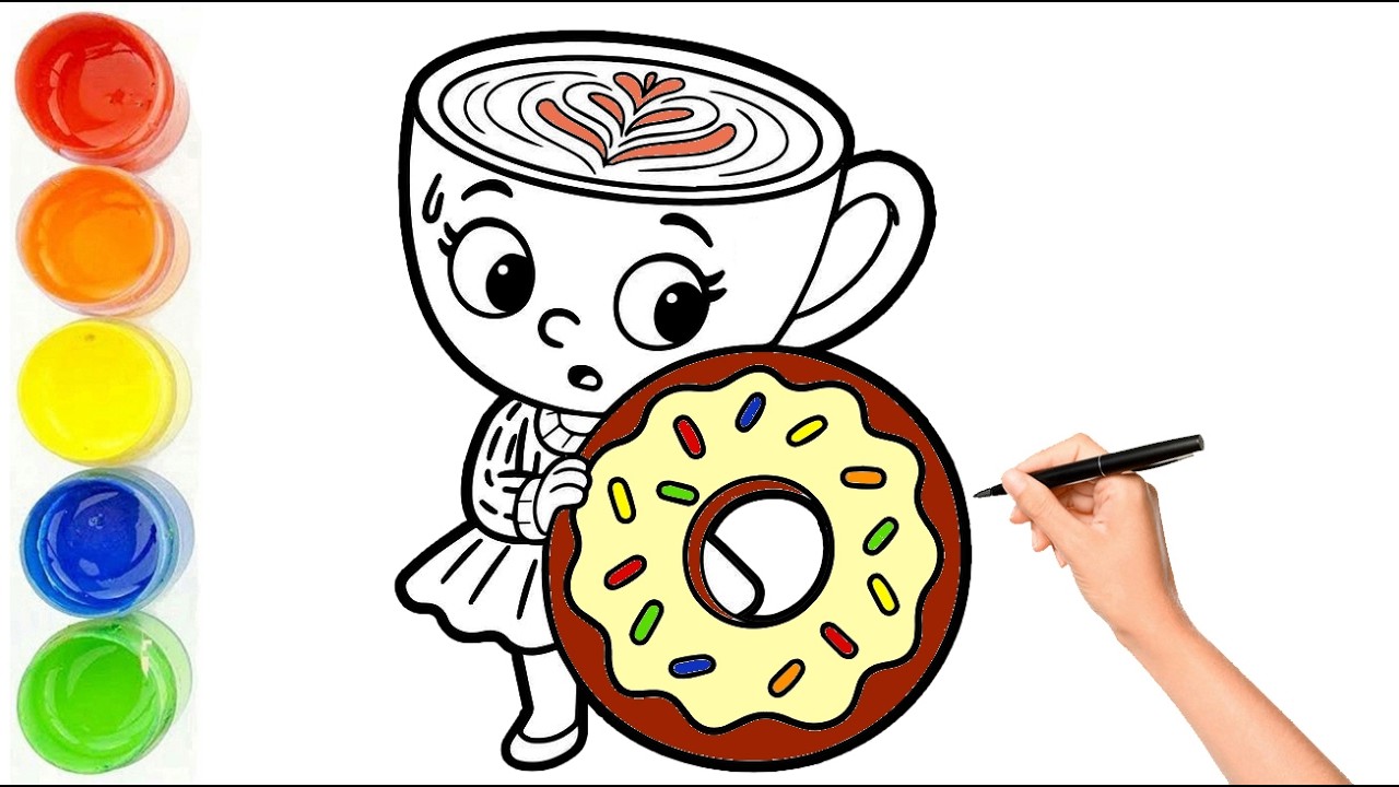 Как нарисовать балерину Капучину: простой рисунок и раскраска для детей