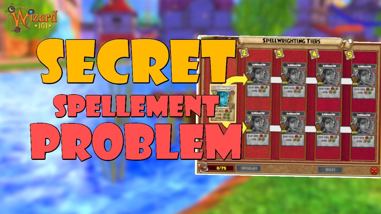Wizard101: The SECRET GAME BREAKING Spellement Problem.