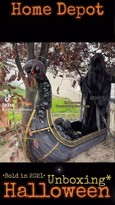 Home Depot Halloween Ferry Of The Dead Home Depot Halloween Ferry Of The Dead Reaper Skeleton Prop! UNBOXING