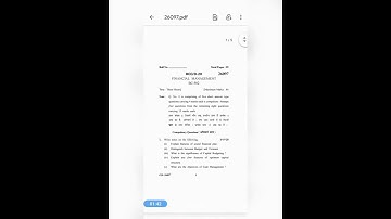 Financial Management 2021 //(B.Com 5th Sem) Question paper