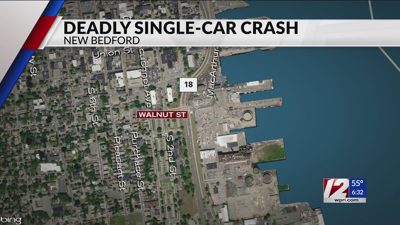 One person killed in early morning crash in New Bedford - YouTube