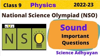 Sound Class 9 Olympiad Questions |Ch-12| Olympiad Questions For Class 9 | NSO | SOFscienceadhyayan