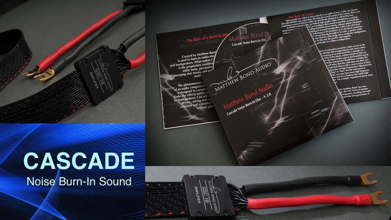 Cascade. Burn In speakers and cables, Improve your system performance, Result in 30 minutes