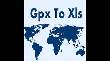 Gpx To Xls