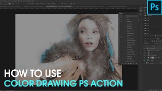 How to Use Color Drawing Photoshop Actions