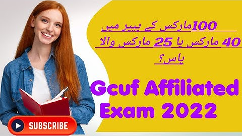 Passing Marks Gcuf Affilliated private colleges exams 2022|Gcuf (@jimieducationstudio2296 )