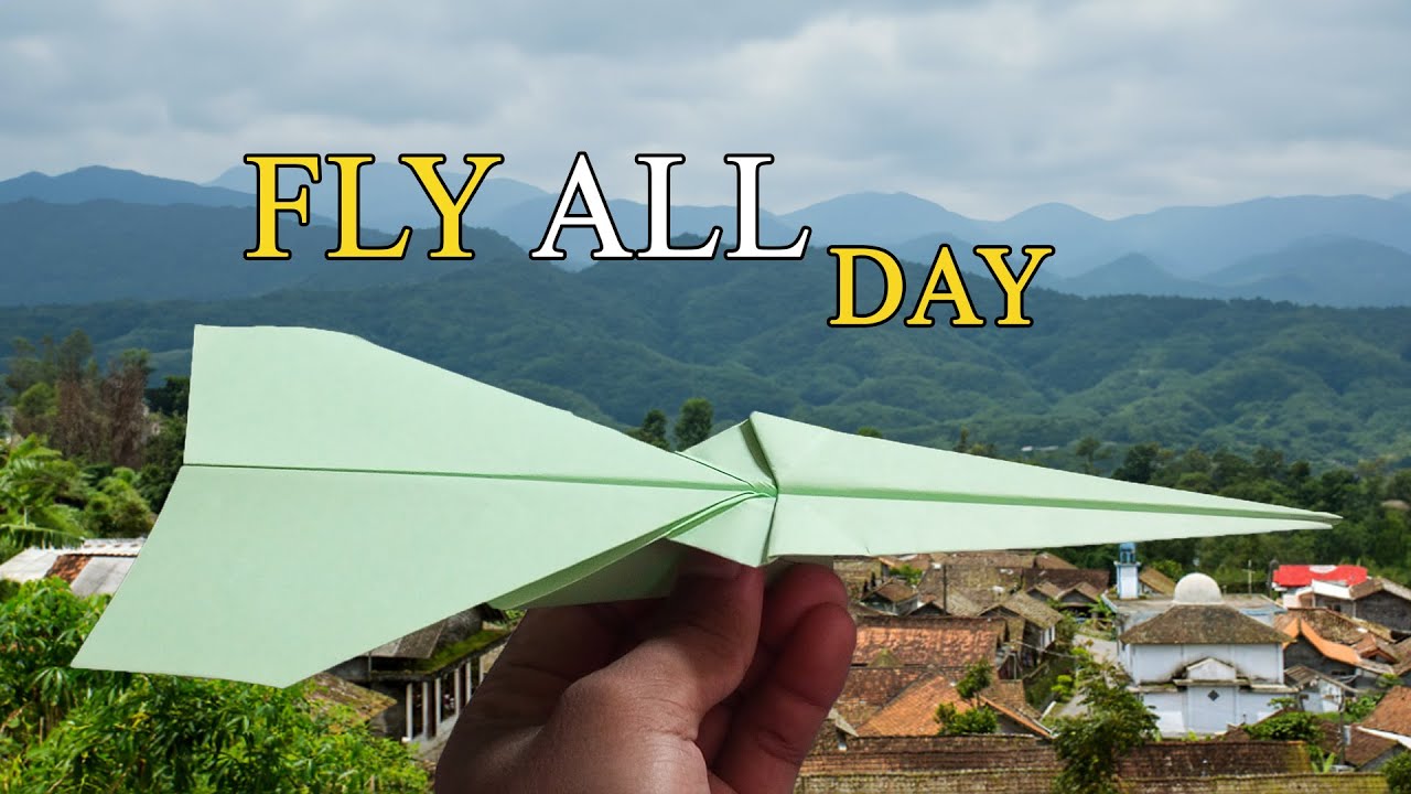How to Make a Cool Paper Airplane That Flies Over 100 Feet | Tutorial ...