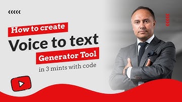 How to Create Voice to Text Generator Tool [HTML+CSS+JavaScript] Just in 3 Mints