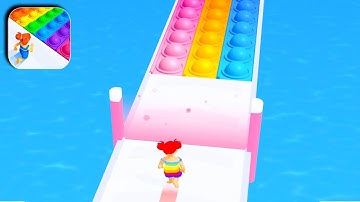 Pop It Run! Gameplay Walkthrough All Levels iOS,Android New Big Update Fidget Game Levels PIT01UP