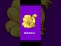 el Pokémon Ninetales nombrado en la pokédex
