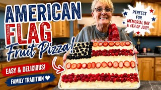 I Made a GIANT American Flag Fruit Pizza… and It Disappeared Fast! screenshot 3