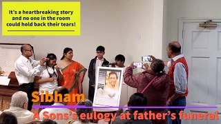 A son's eulogy at father's funeral