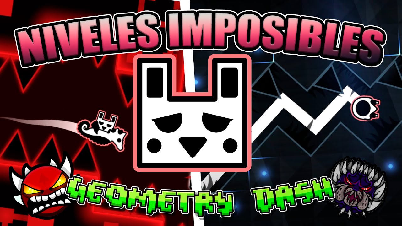 Jugando los NIVELES IMPOSIBLES de Geometry Dash