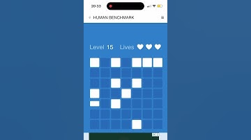 Human benchmark visual memory lvl 19.