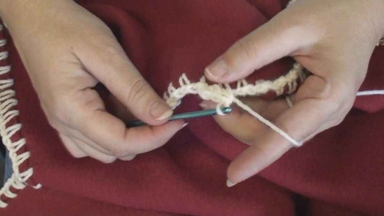 Crocheted Edge Fleece Blanket - YouTube