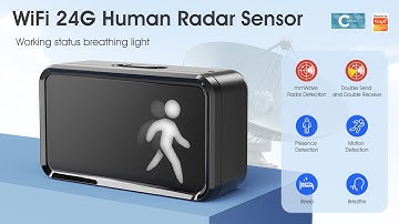 WiFi Human Presence 24G Radar MmWave  Detection Tuya Smart Home With Breathing Light Motion Sensor