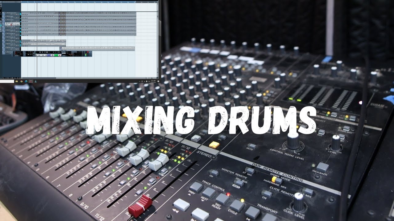 Mixing Drums in The Studio - YouTube