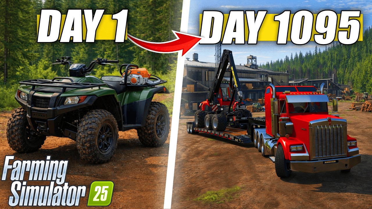 I Started with $0 and Built a Logging Empire in Farming Simulator 25
