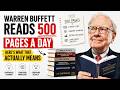 Warren Buffett Reads 500 Pages a Day — Here's What That Actually Means