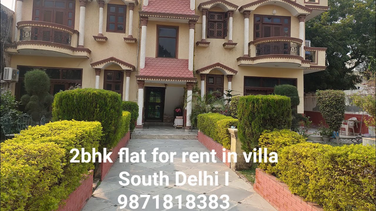 2bhk flat on rent in chattarpur south delhi 12k YouTube