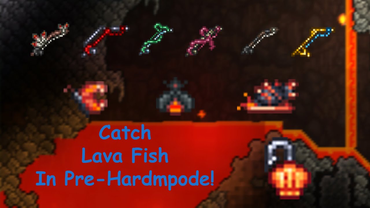 How to Fish in Lava in Pre-Hardmode! Terraria Journeys End Update 