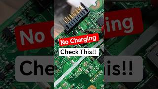 The Hidden component behind no charging Laptop - Motherboard Repair #shorts #motherboardrepair