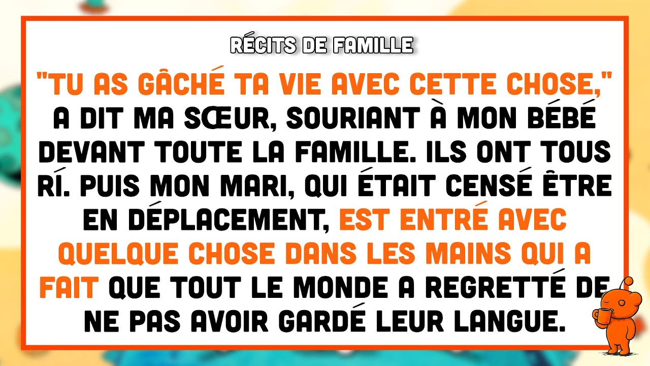 Ma sœur a dit que mon bébé était une « erreur » devant tout le monde — puis mon mari est entré.