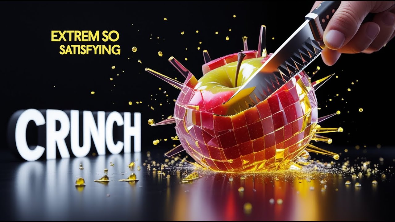 The Most SATISFYING Apple Cutting You’ll Ever Hear 🍎 (ASMR)