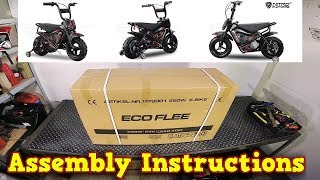 Moto electrique 24 volts enfant eco flee 250 w avec roulettes