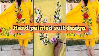 Hand painted suit|hand painted suit ideas|hand painted dress design